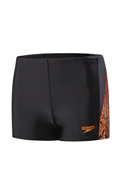 Speedo Siyah Erkek Çocuk Mayosu 8-09312C221 Logo Pnl Asht Jm Blk Oran