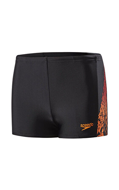 Speedo Siyah Erkek Çocuk Mayosu 8-09312C221 Logo Pnl Asht Jm Blk Oran