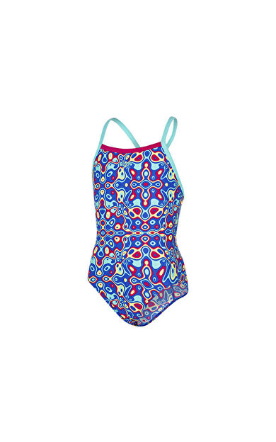 Speedo Kız Çocuk Mayosu Mavi Digi Tsrp Xbck Jf Green Pink 8-10839C245