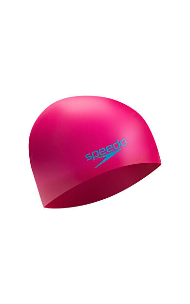 Speedo Long Hair Cap Ju Çocuk Uzun Saç Yüzücü  Bonesi 8-12809F953 Pembe