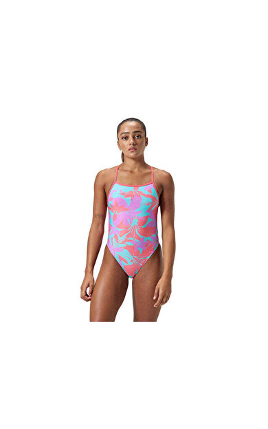 Speedo Alov Digi Vbk Af Purple Kadın Yüzücü Mayosu 8-1284318093 Mor