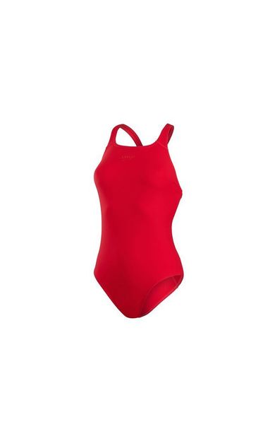 Speedo Eco End+ Ess Mdlt Kadın Yüzücü Mayosu 8-134716446 Kırmızı