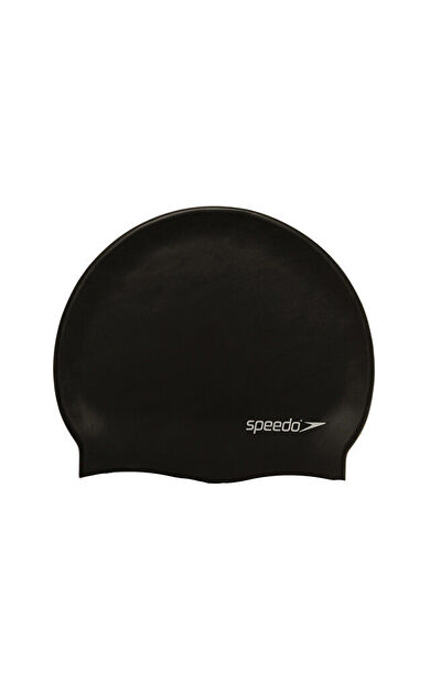 Speedo Plain Flat Silicone Silikon Yüzücü Bonesi 8-709910001 Siyah