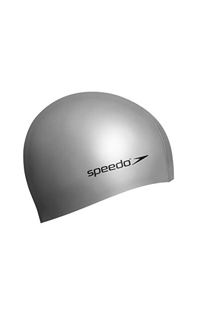 Speedo Plain Flat Silicone Silikon Yüzücü Bonesi 8-709911181 Gri
