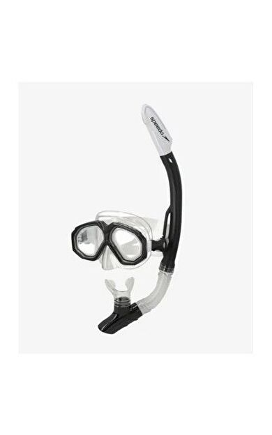 Speedo SOL25001-BKWH Au Dual Lenses Mask With Camera Mount Unisex Yüzücü Gözlüğü