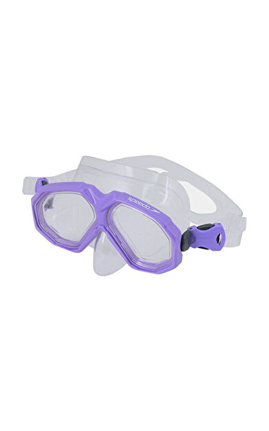 Speedo Au Dual Lenses Mask With Snrkl Purp Unisex Yüzücü Gözlüğü SOL25002C-SWDG Mor