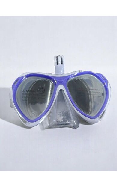 Speedo SOL25003-LAZB Ju Dual Lenses Mask With Camera Mount Çocuk Yüzücü Gözlüğü