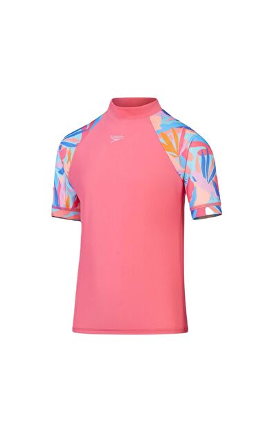 Speedo 8-1173116773 Ss Pnl Sun Top Jf Kız Çocuk Güneş Koruyucu Tişört