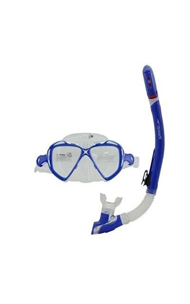 Speedo SOL25001-AQWH Au Dual Lenses Mask With Camera Mount Unisex Yüzücü Gözlüğü