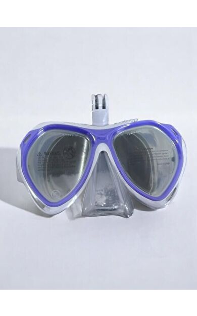 Speedo SOL25003-LAZB Ju Dual Lenses Mask With Camera Mount Çocuk Yüzücü Gözlüğü