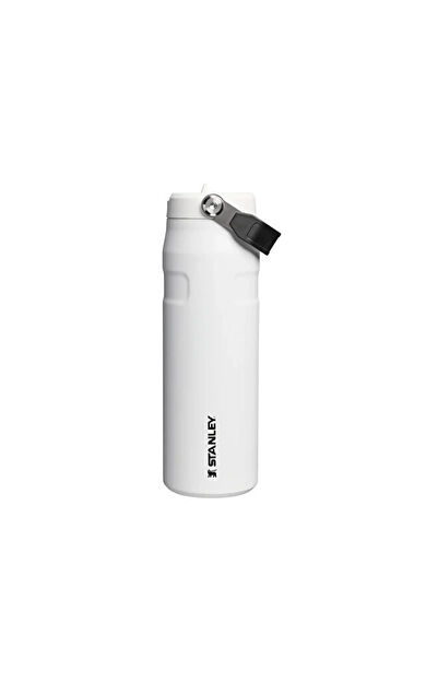 Stanley The iceflow Bottle Flip Straw 2.0 0.7L Pipetli Termos 10-11283-0501 Beyaz
