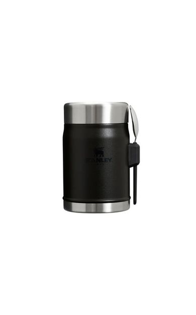 Stanley The Legendary Food Jar + Spork 0.4L Yemek Termosu 10-11353-0105 Siyah