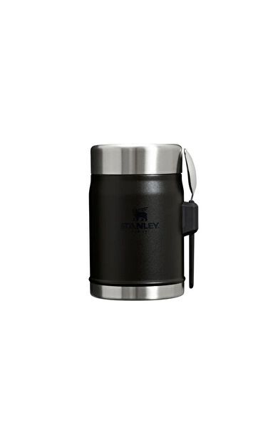 Stanley The Legendary Food Jar + Spork 0.4L Yemek Termosu 10-11353-0105 Siyah