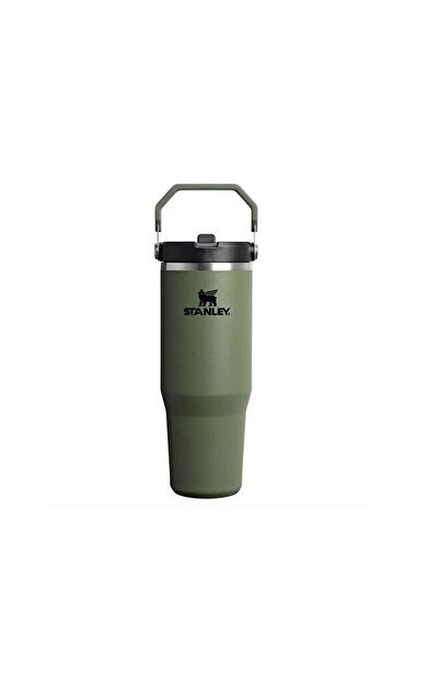 Stanley The Iceflow Flip Straw 2.0 Tumbler 0.89L Pipetli Termos 10-12043-077 Haki