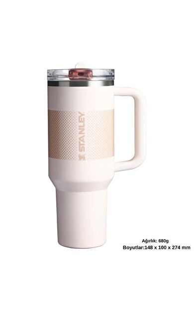 The Quencher ProTour Flip Straw Tumbler Pipetli Termos 1,18L/40Oz Pembe 10-12486-097
