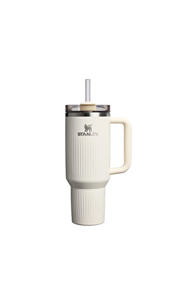 Stanley The Quencher H2.0 Fluted Tumbler 1.18L Pipetli Termos 10-13002-015 Bej