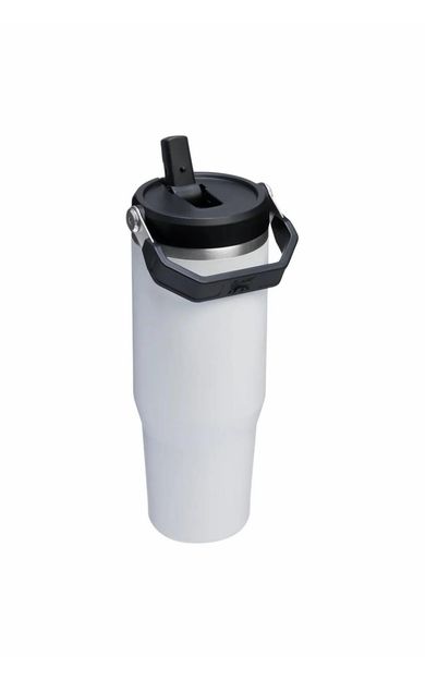 The IceFlow Flip Straw 2.0 Pipetli Termos Bardak 0,89 LT / 30Oz Beyaz 10-13424-0195