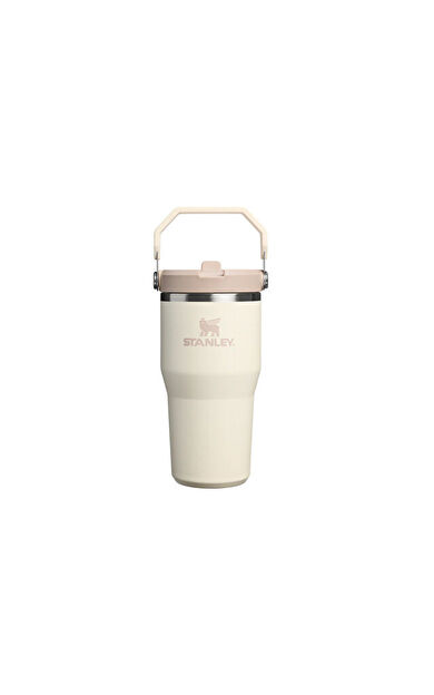 Stanley The IceFlow Flip Straw 2.0 Tumbler 0.60L Pipetli Termos 10-13425-0119 Krem