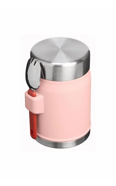 Efsanevi Yiyecek Kabı + Spork .4L / 14oz Şeftali Gülü