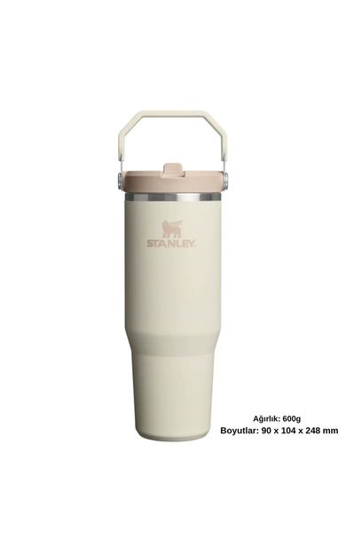 The IceFlow™ Flip Straw 2.0 Tumbler 0.89L / 30oz Cream 10-13424-0197 STD
