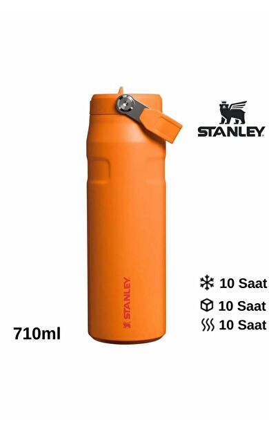 Stanley The IceFlow Flip Straw Pipetli Termos Bardak 2.0 0,70 LT / 24oz Sarı 10-11283-395