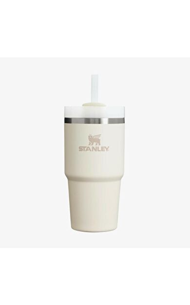 Stanley The Quencher H2.O Flowstate™ Tumbler Pipetli Termos Bardak 0.59 Lt / 20Oz Krem 10-10826-304