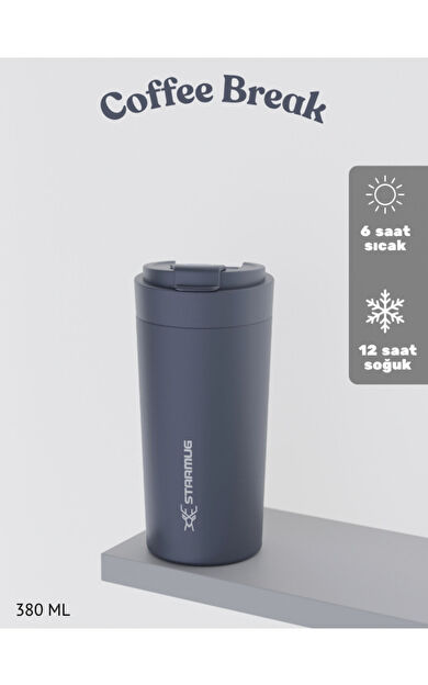 Star Termos Soothe 380 ml / 13 Oz Çelik Termos - Antrasit Gri