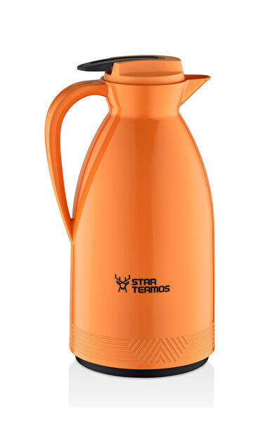 Star Termos Morepse Serisi 1.5 Lt Cam Termos Turuncu | Cam İç Hazneli 12s Sıcak 24s Soğuk 48s Buz