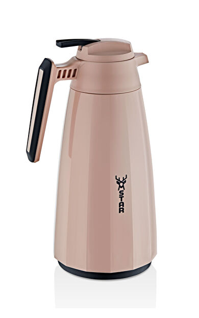 Star Termos Dinamik Serisi 1.5 LT Cam Termos - Pudra / soft touch | 12 saat sıcak 24 saat soğuk mufaza