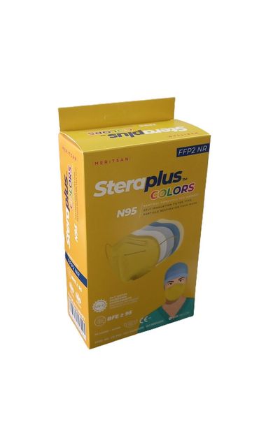 Steraplus Colors FFP2 5 Katmanlı Telli N95 Maske 10'lu - SARI