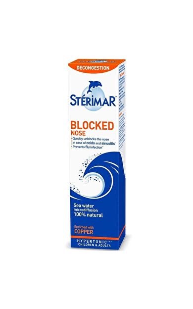 Sterimar Tıkalı Burun Hypertonic Yetişkin 50 Ml-SKT:01/2027