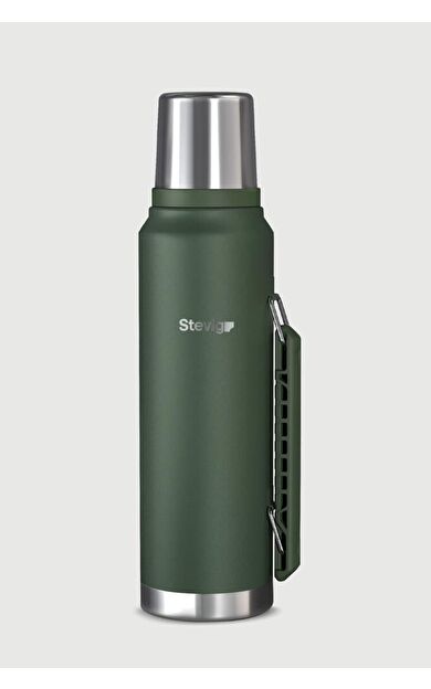 Stevig 1 Camper Klasik Kulplu Sızdırmaz Çelik Termos 1.2 LT Green ST-254