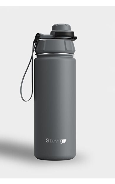 Stevig 1 Hand Leak-Proof Sızdırmaz Çelik Termos 500 Ml Grey ST-209