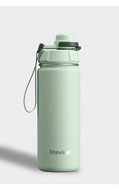 Stevig 1 Hand Leak-Proof Sızdırmaz Çelik Termos 500 Ml Smoke Green ST-221
