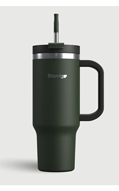 Stevig 2 Moods Tuck-in Tumbler Sızdırmaz Çelik Termos 900 ML Green ST-237