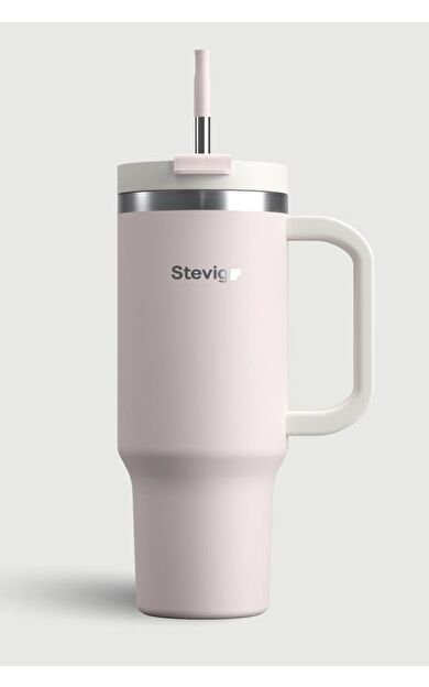 Stevig 2 Moods Tuck-in Tumbler Sızdırmaz Çelik Termos 900 ML Petal Pink ST-241