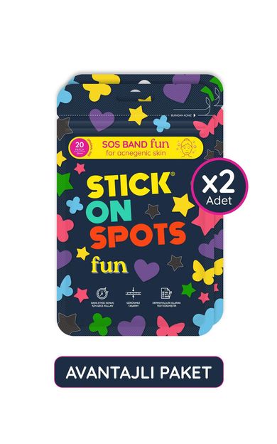 Stick On Spots S.O.S Band Fun - 20 Adet /akne Bandı - Pimple Patch- Hidrokolloid Bant
