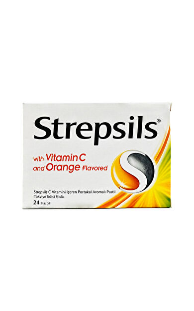 Strepsils Herbal C Vitaminli Portakal Aromalı Pastil 24 Adet