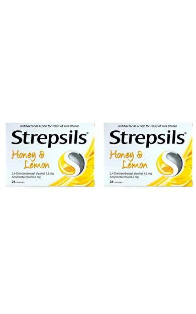 Strepsils Bal ve Limon Aromalı 24 Pastil- 2 KUTU