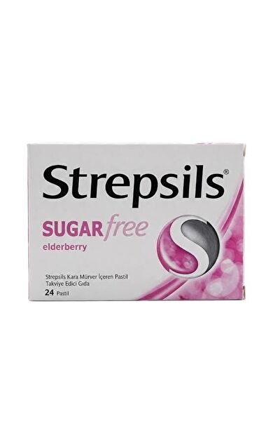 Strepsils Şekersiz Karamürver İçeren Pastil 24'lü - SKT:06/2028