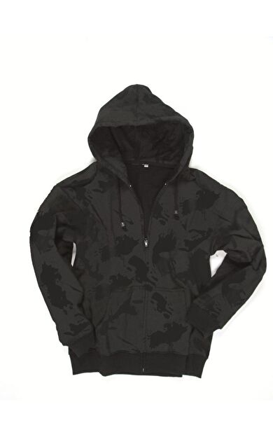 STURM SIYAH KAMO KAPSONLU POLAR