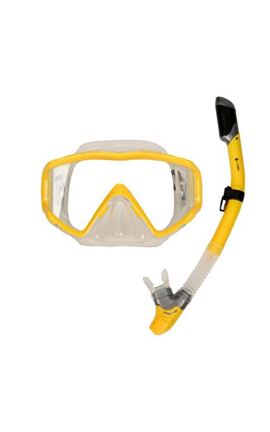 Subzero Code Maske Şnorkel Set - Sarı/Şeffaf