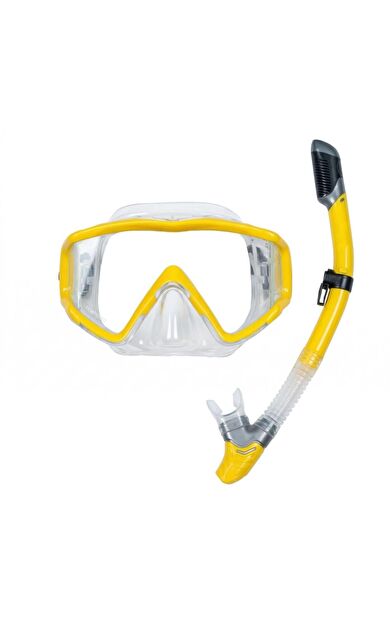 Subzero Code Maske Şnorkel Set - Sarı/Şeffaf