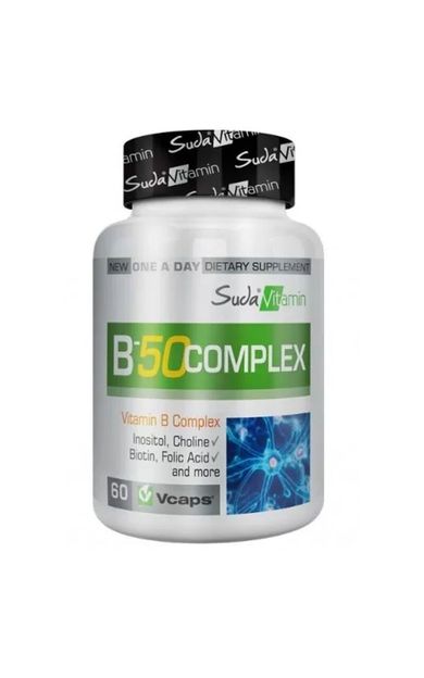 Suda Vitamin B-50 Complex 60 Bitkisel Kapsül