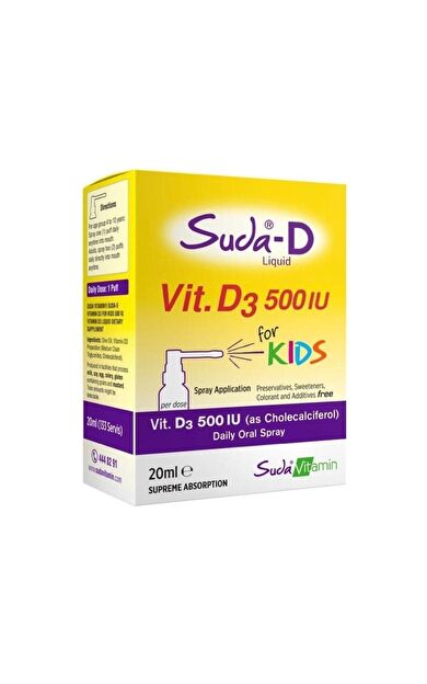 Suda Vitamin D3 For Kids 20ml