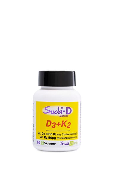 Suda Vitamin D3+K2 Vitamini 60  Kapsül