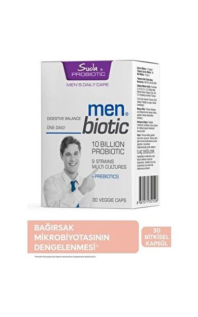 Suda Vitamin Men's Probiotics Menbiotic 30 Kapsül