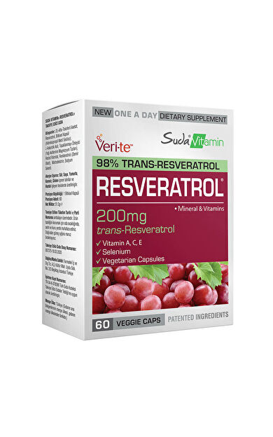 Suda Vitamin Resveratrol 60 Bitkisel Kapsül