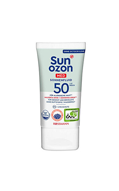 SunOzon Med Spf 50 Güneş Koruyucu Yüz Kremi 50 ml