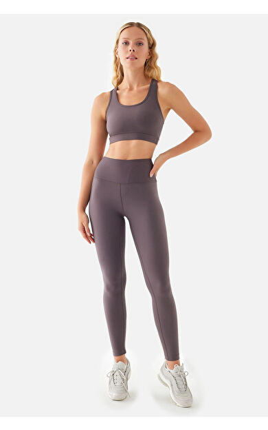 Superstacy Anna Comfylux Yüksek Bel Açık Mor Spor Tayt